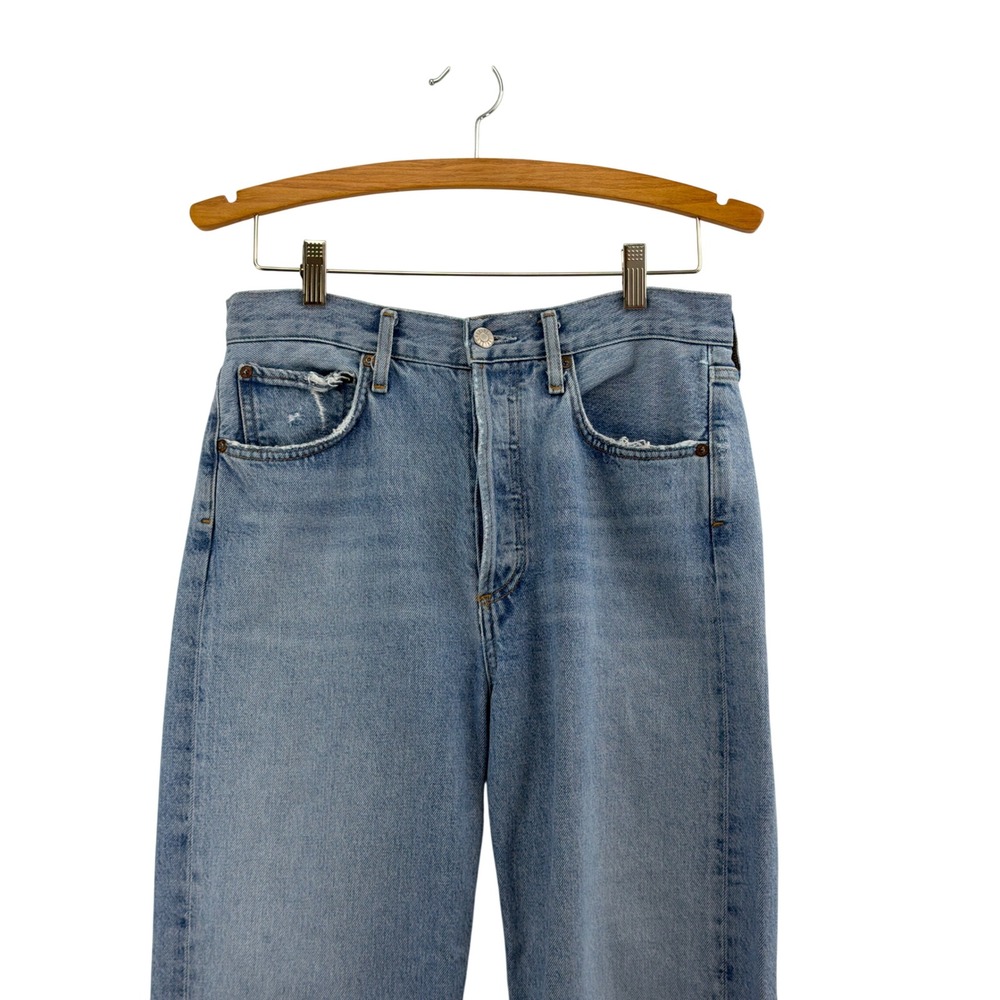 AGOLDE "90s"  Mid Rise Loose Fit Jeans Light Indigo Organic Cotton 26 - Picture 5 of 14